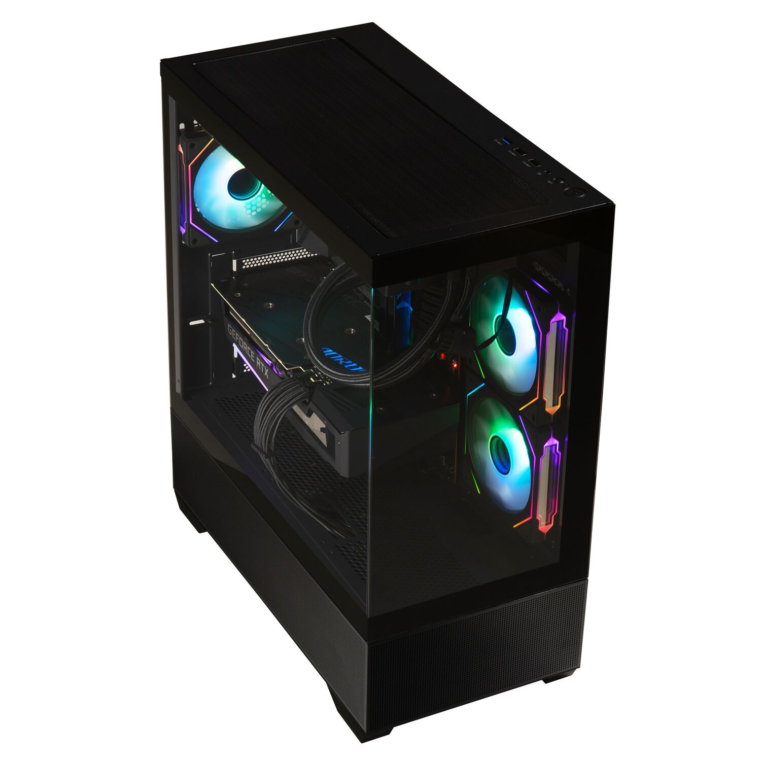 Gabinete Bitfenix/ ​​ceto Cubi Atx/ 3 Ventiladores/ Negro image number 3.0