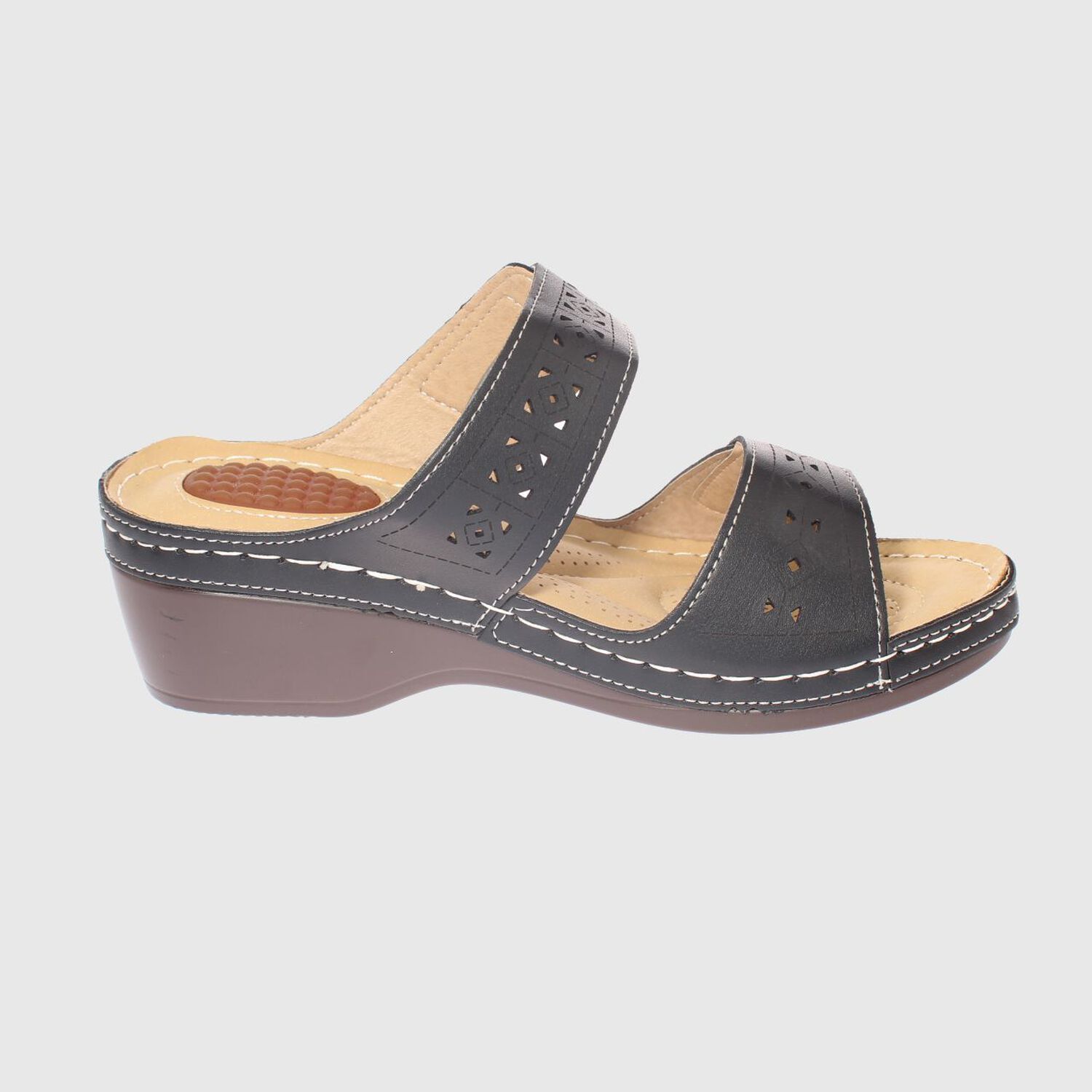 Sandalia Confort Negro Modelo Italiano Art. 5ask73321black image number 3.0