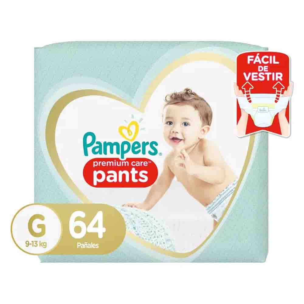 Pañales Desechables Pampers Pants Premium Care G 64 Unidades image number 0.0