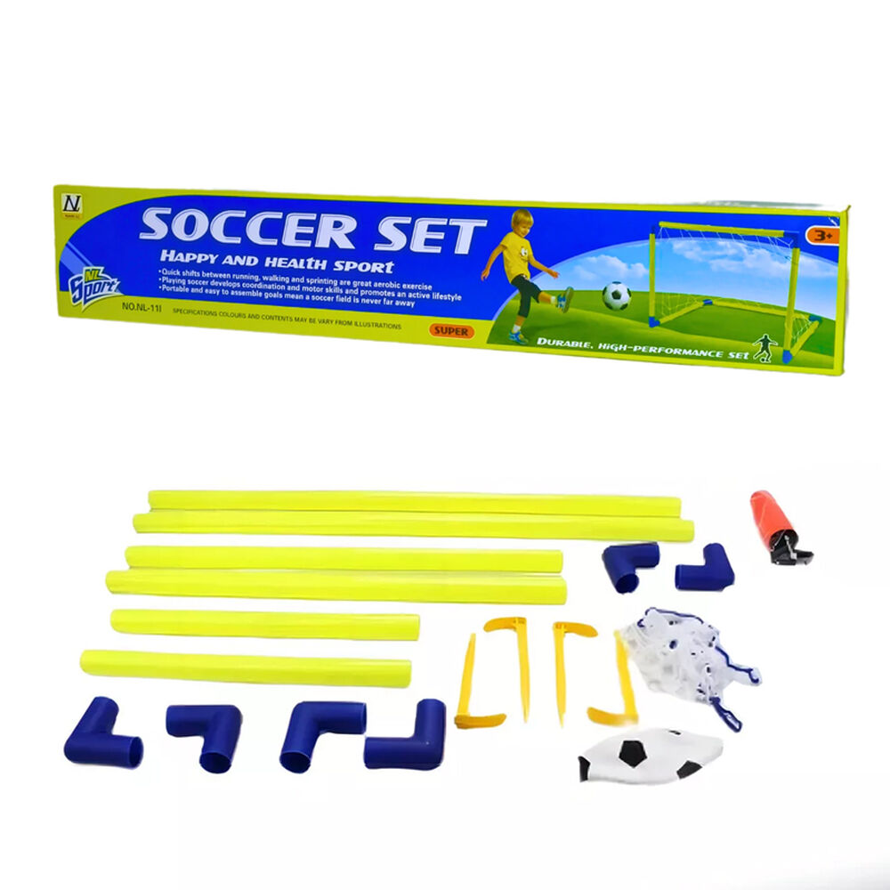 Arco Futbol Ni&ntilde;os + Bal&oacute;n + Bombin Juguete Porteria Ni&ntilde;os image number 3.0