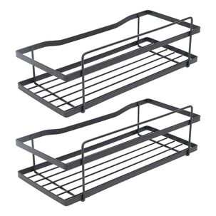 Set 2 Organizadores De Ducha Negro