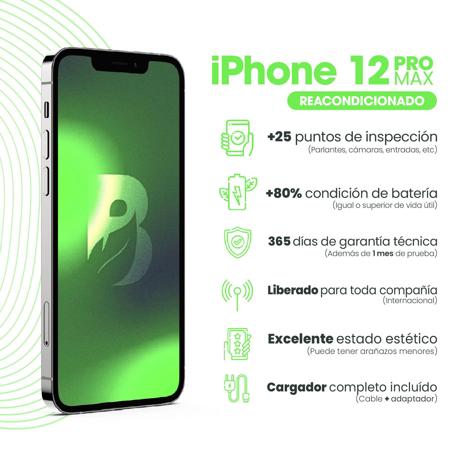 Iphone 12 Pro Max 128gb - Grafito Recondicionado image number 5.0