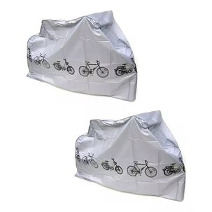 Pack X 2 Funda Carpa Lona Cubre Moto Bicicleta Con Dise&ntilde;o