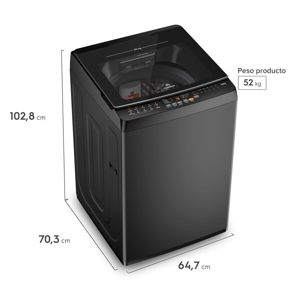 Lavadora Autom&aacute;tica 21kg Carga Superior Mdwmt21o Onix image number 1.0