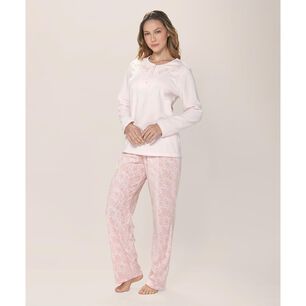 Pijama Micropolar Estampado Lady Genny