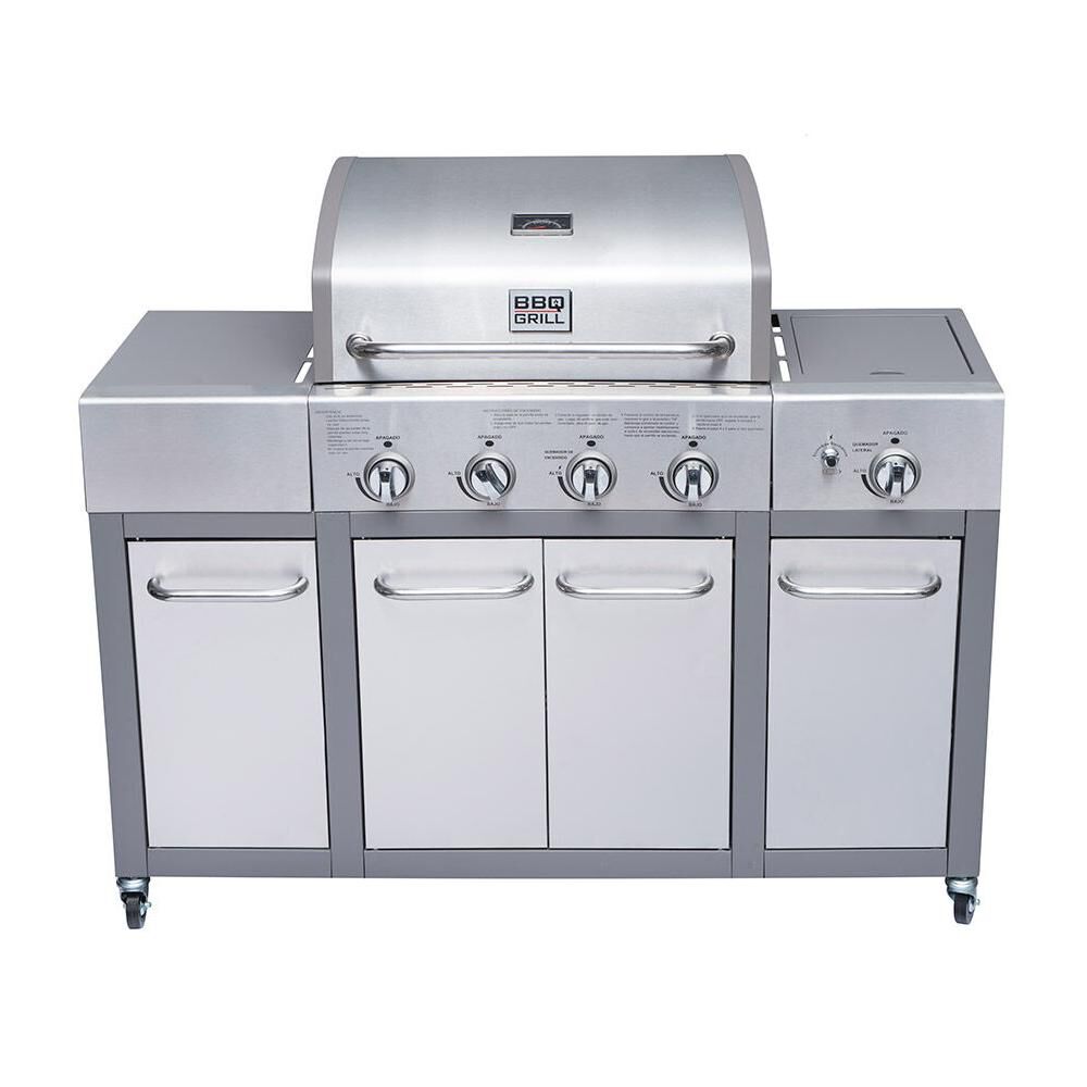 Parrilla A Gas Bbq Gril Bbq401Gcqlm / 4 Quemadores + Lateral image number 0.0