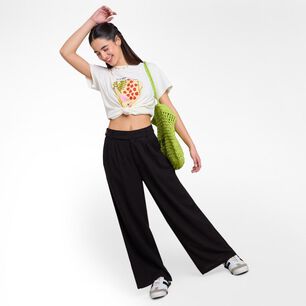 Pantal&oacute;n Lino Cintura El&aacute;sticada Tiro Medio Relax Mujer Freedom