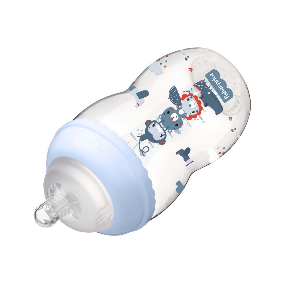 Mamadera Fisher Price First Moments Boca Ancha 330 Ml Azul image number 2.0