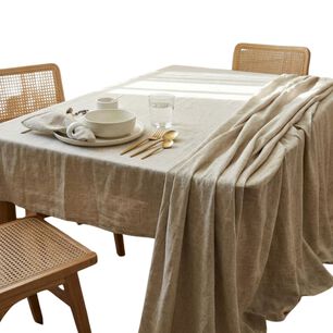 Mantel De Algod&oacute;n Max Liso Beige 157x227 Cm