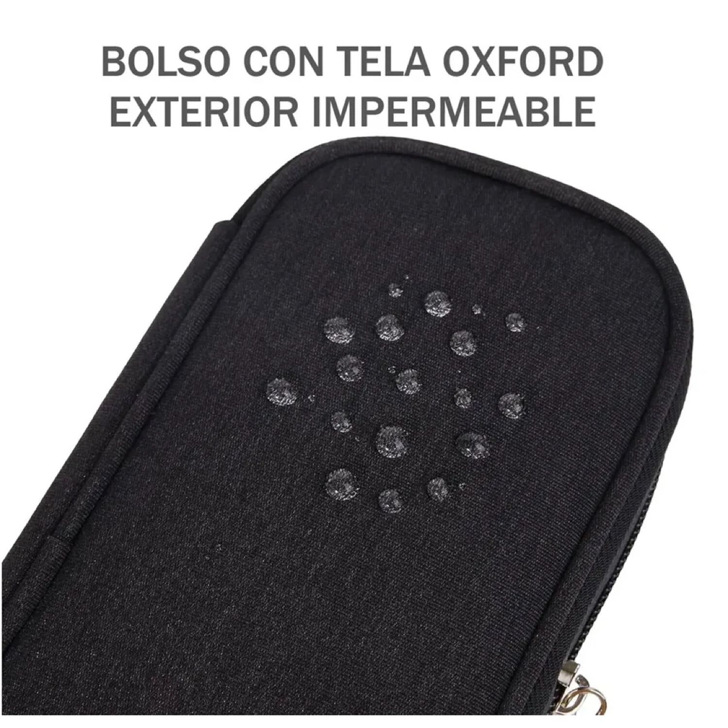 Bolso Estuche Cooler Porta Insulina Para Viaje Refrigerante Tela Negro image number 3.0