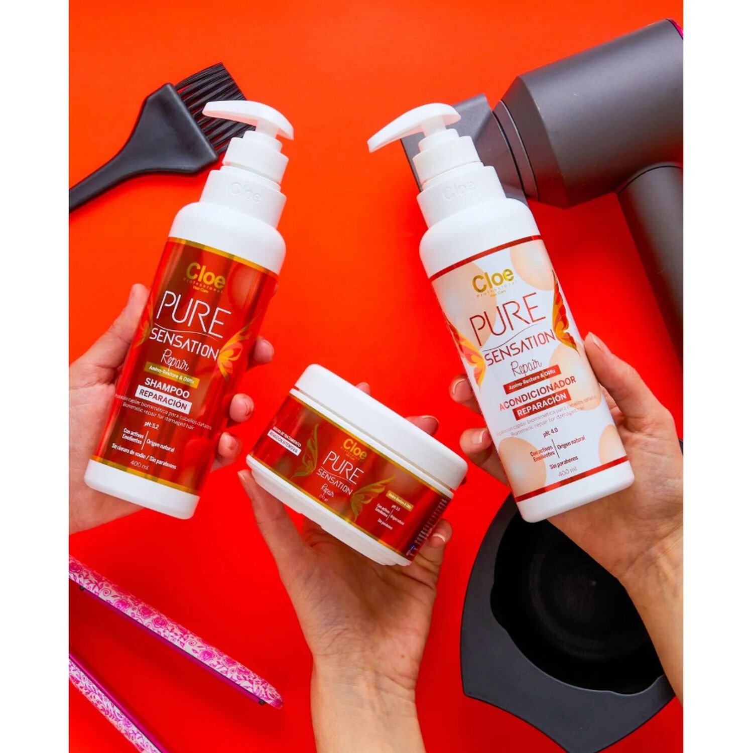 Acondicionador Pure Sensation Repair Cloe 400ml image number 1.0
