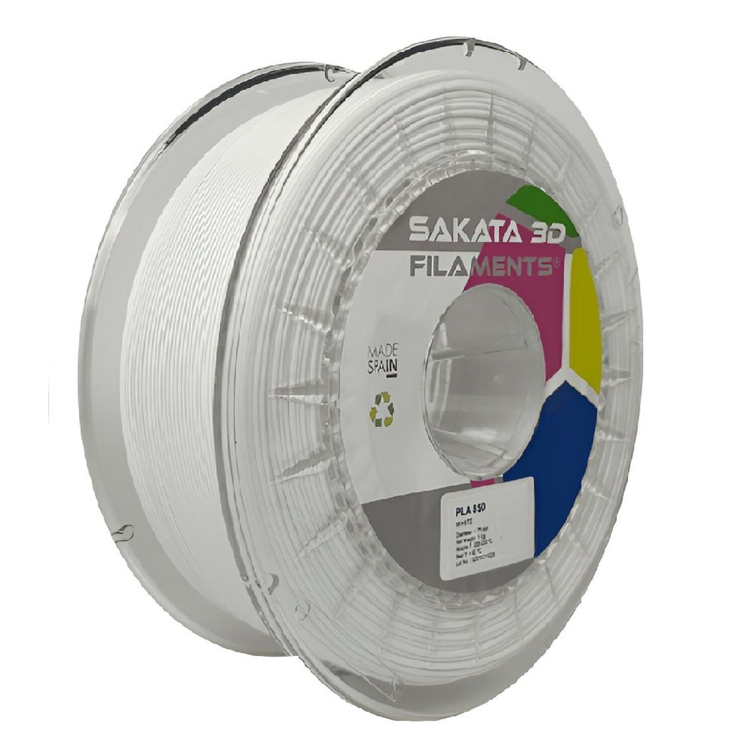 Filamento Sakata Pla 850 Blanco 1.75mm 2.5kg image number 0.0