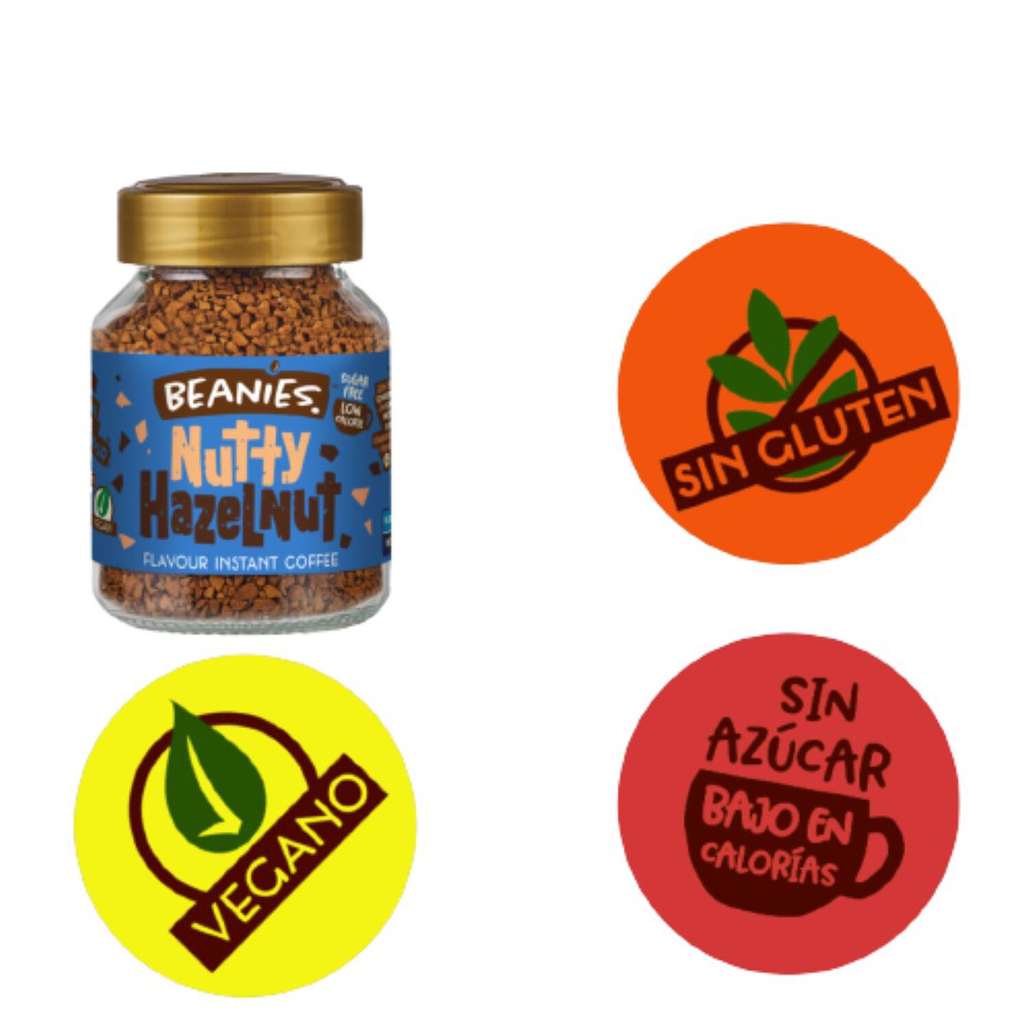 Caf&eacute; Beanies Liofilizado Nutty Hazelnut image number 2.0