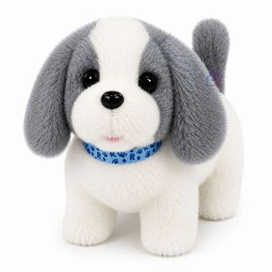 Peluche Perro Interactivo Gris Sonido Movimiento - Ps