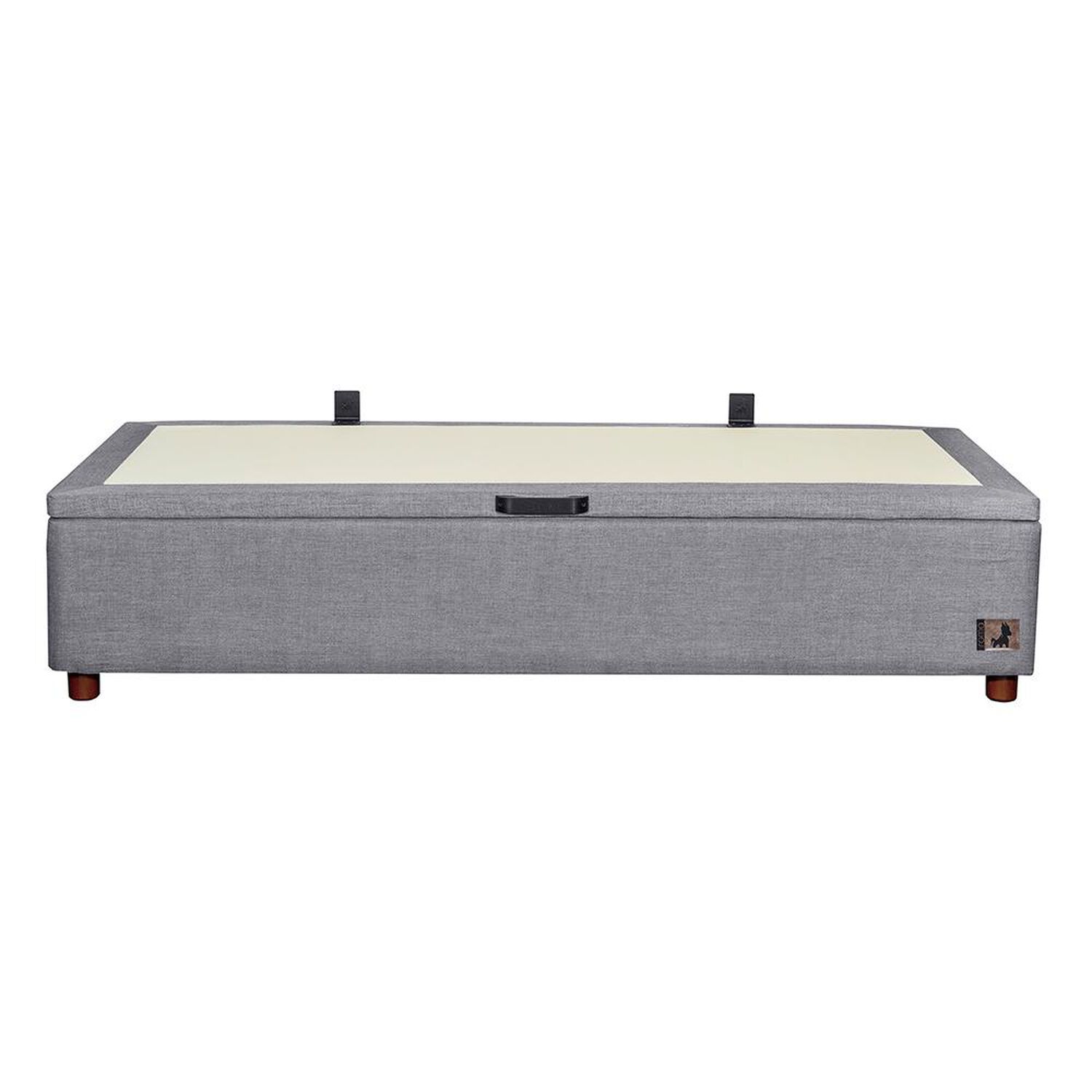 Base Cama Mons Ba&uacute;l 190 Gris / 1.5 Plazas / Base Normal image number 5.0