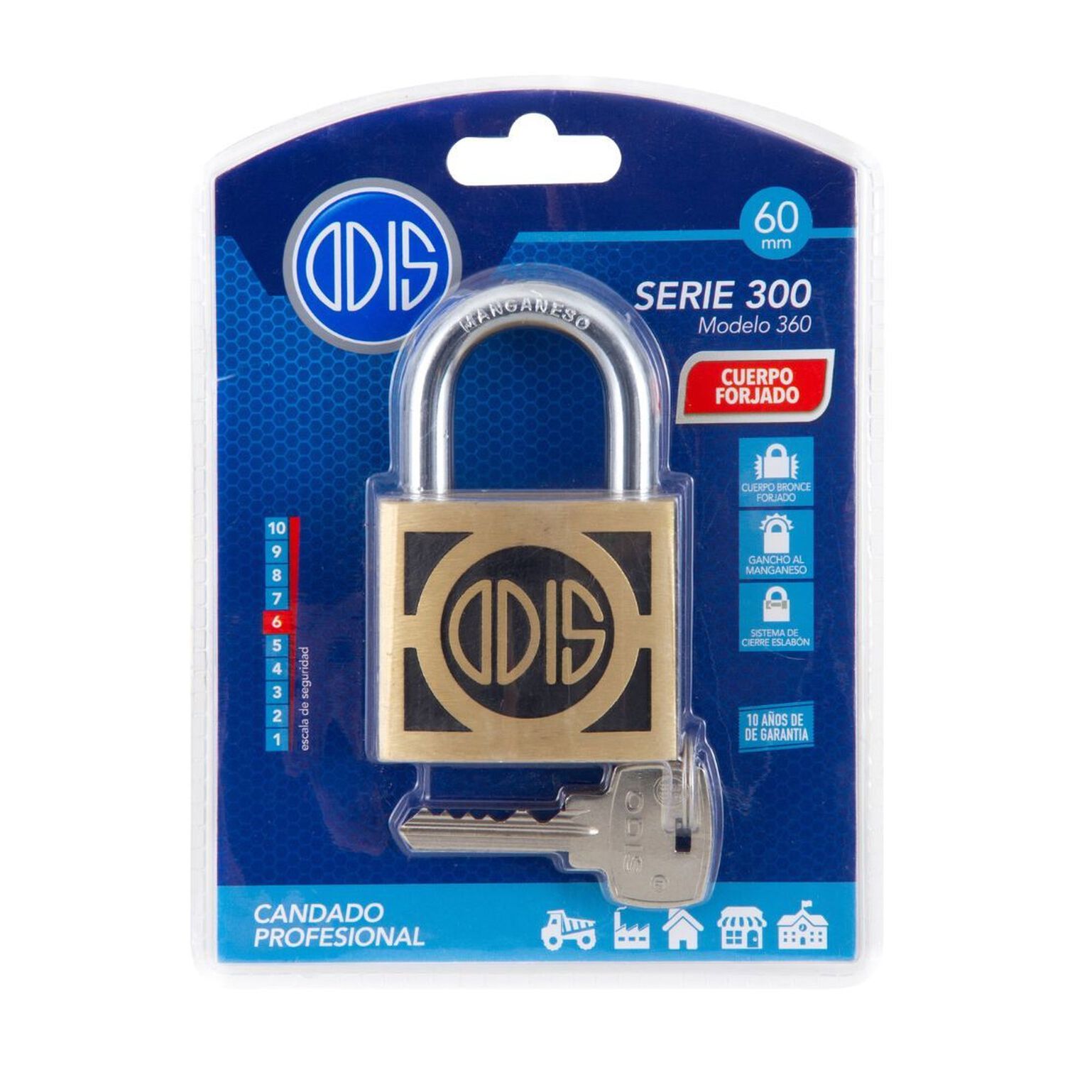 Candado Odis 360 60mm image number 6.0