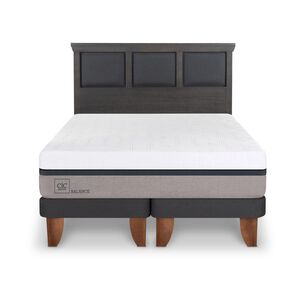 Cama Europea Cic Balance / 2 Plazas / Base Dividida + Respaldo