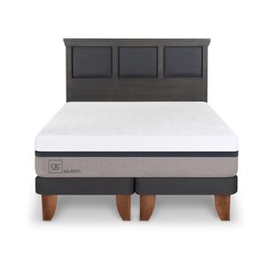 Cama Europea Cic Balance / 2 Plazas / Base Dividida + Respaldo