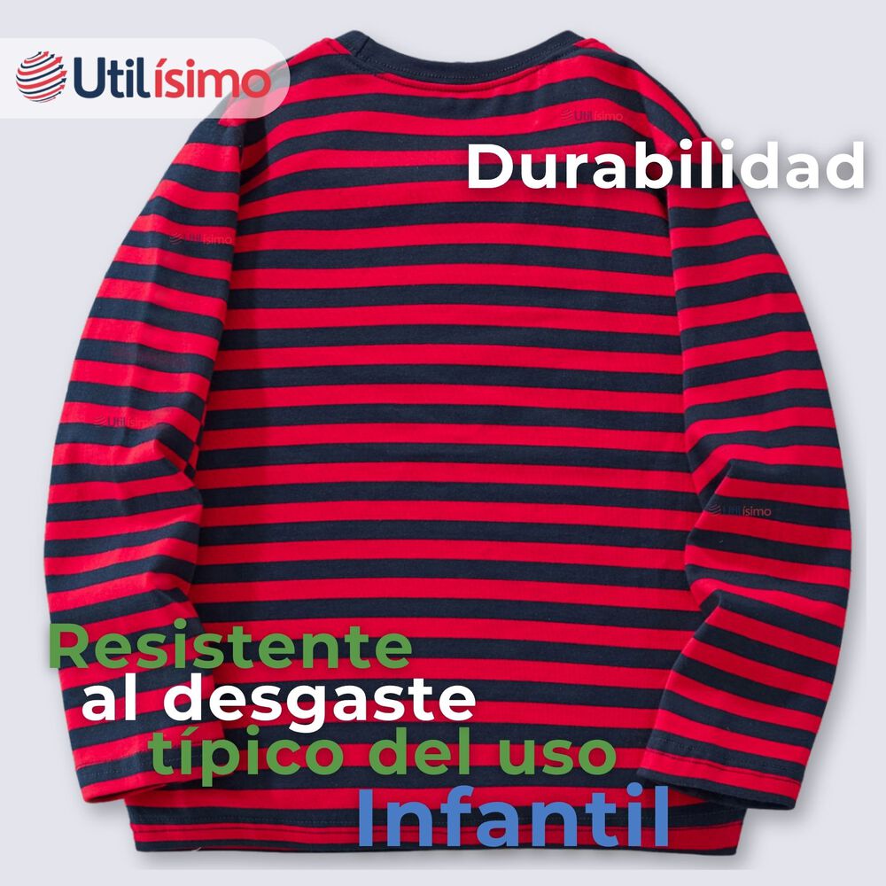 Polera Manga Larga Niño 100% Algodón Dinosaurio Rojo Camiseta image number 6.0