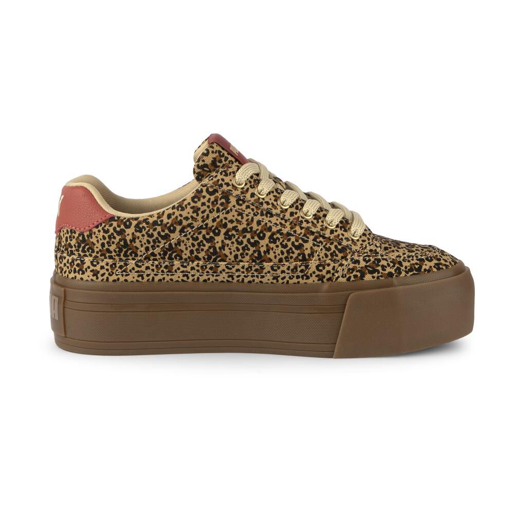 Zapato Casual Mujer Puma Court Classic Café image number 5.0