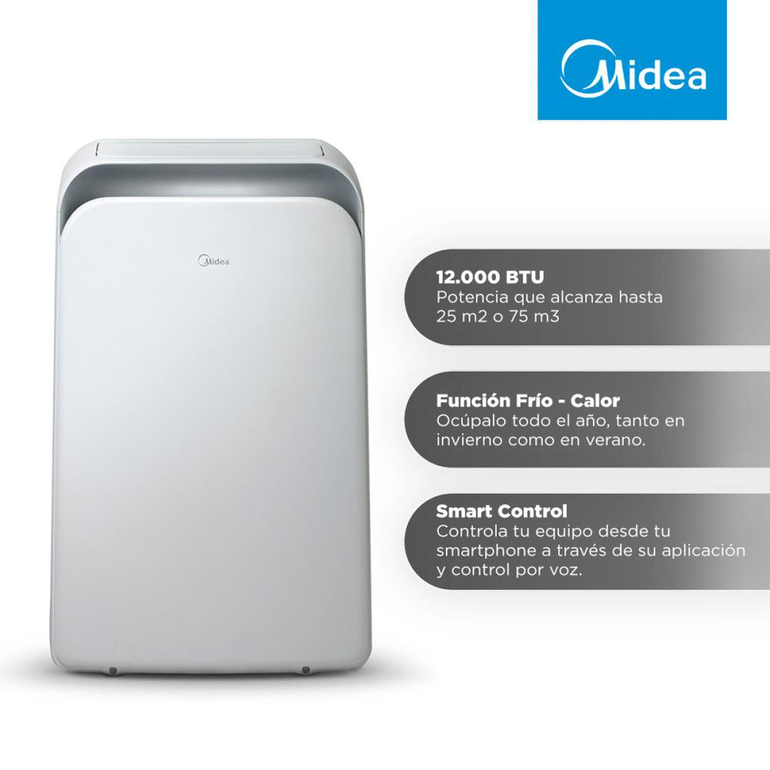 Aire Acondicionado Port&aacute;til Midea MPPD-12KHRN1W / 12000 BTU image number 6.0