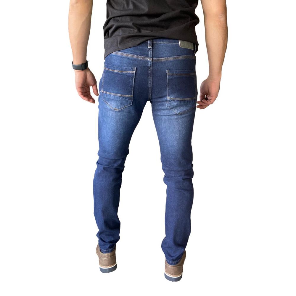 Pantalón Jeans Slim Fit Azul Oscuro image number 1.0