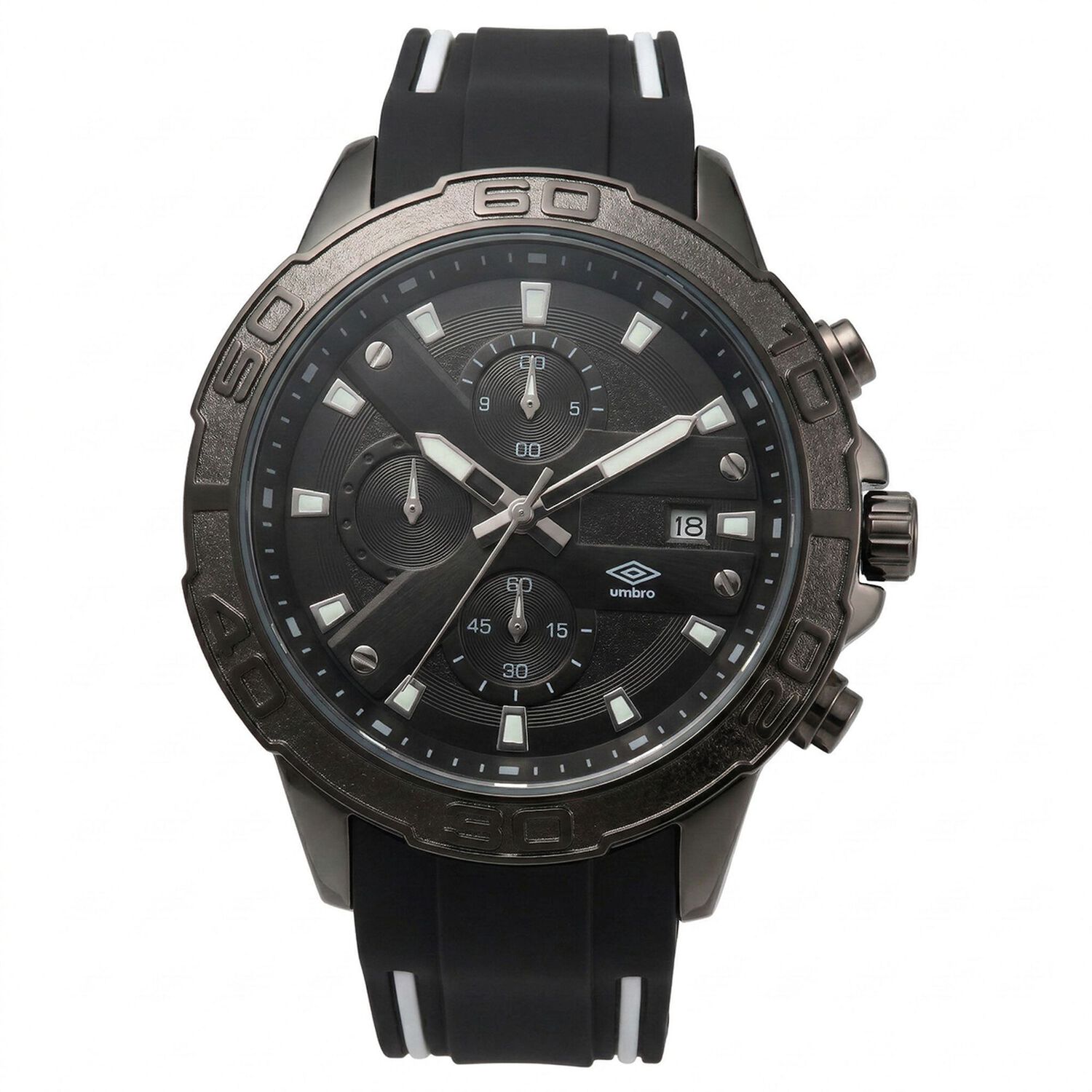 Reloj An&aacute;logo Hombre Umbro Plus Negro/blanco Umbp-1500-108 image number 0.0