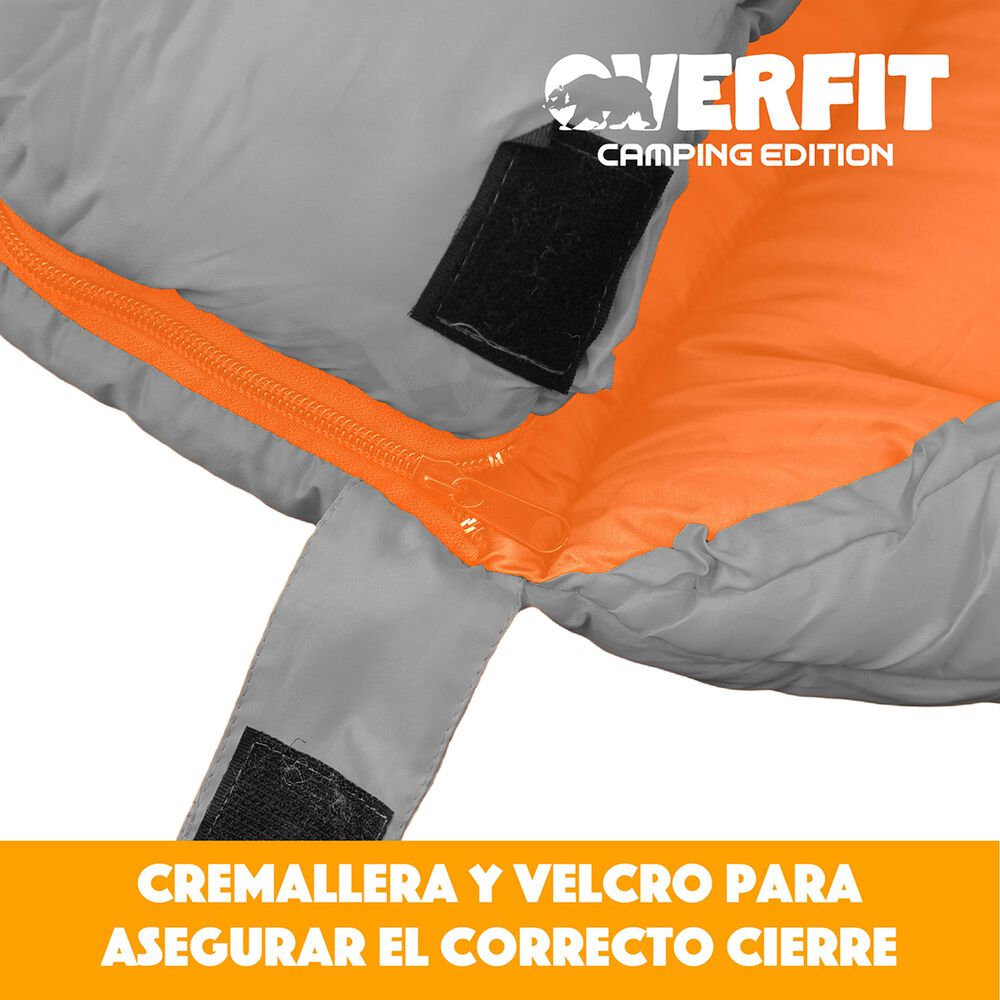 Saco De Dormir Termico 0 A 15 Grados Recto Overfit Camping image number 4.0