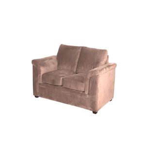 Sofa Ancona 2 Cuerpos Tela Velvet Beige