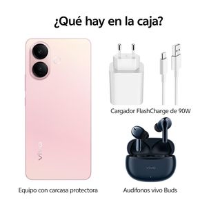 Smartphone Vivo V60 Lite / 5G / 256 GB / Rosa Pop / Liberado + Buds
