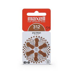 60 Pilas Para Aud&iacute;fonos Maxell Tama&ntilde;o 312 Auditivas