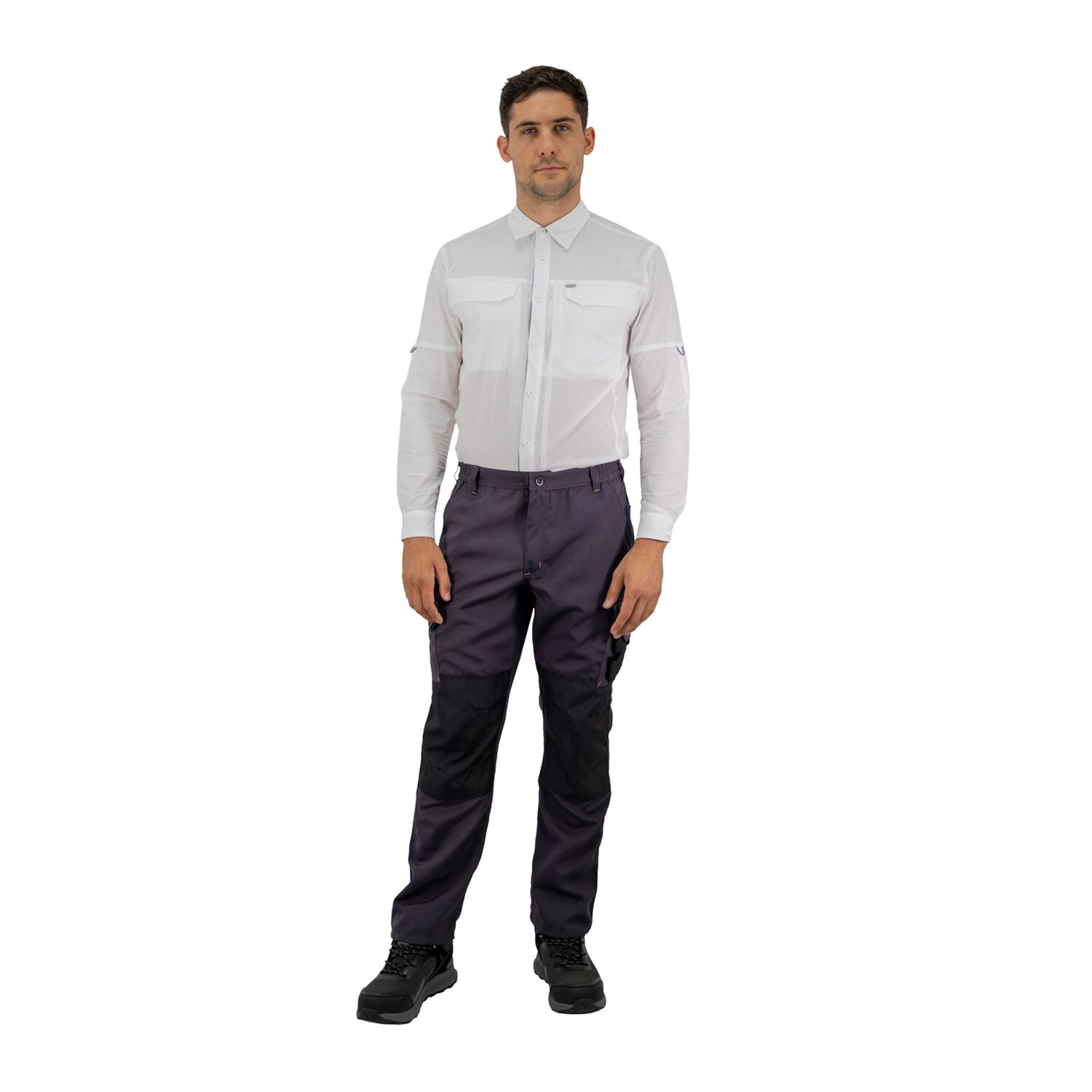 Pantal&oacute;n Cargo Hw Dakota Anti&aacute;cido Carbon Grey image number 4.0