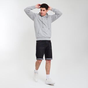 Polerón Liso Slim Cuello Redondo Con Capucha Hombre Rolly Go