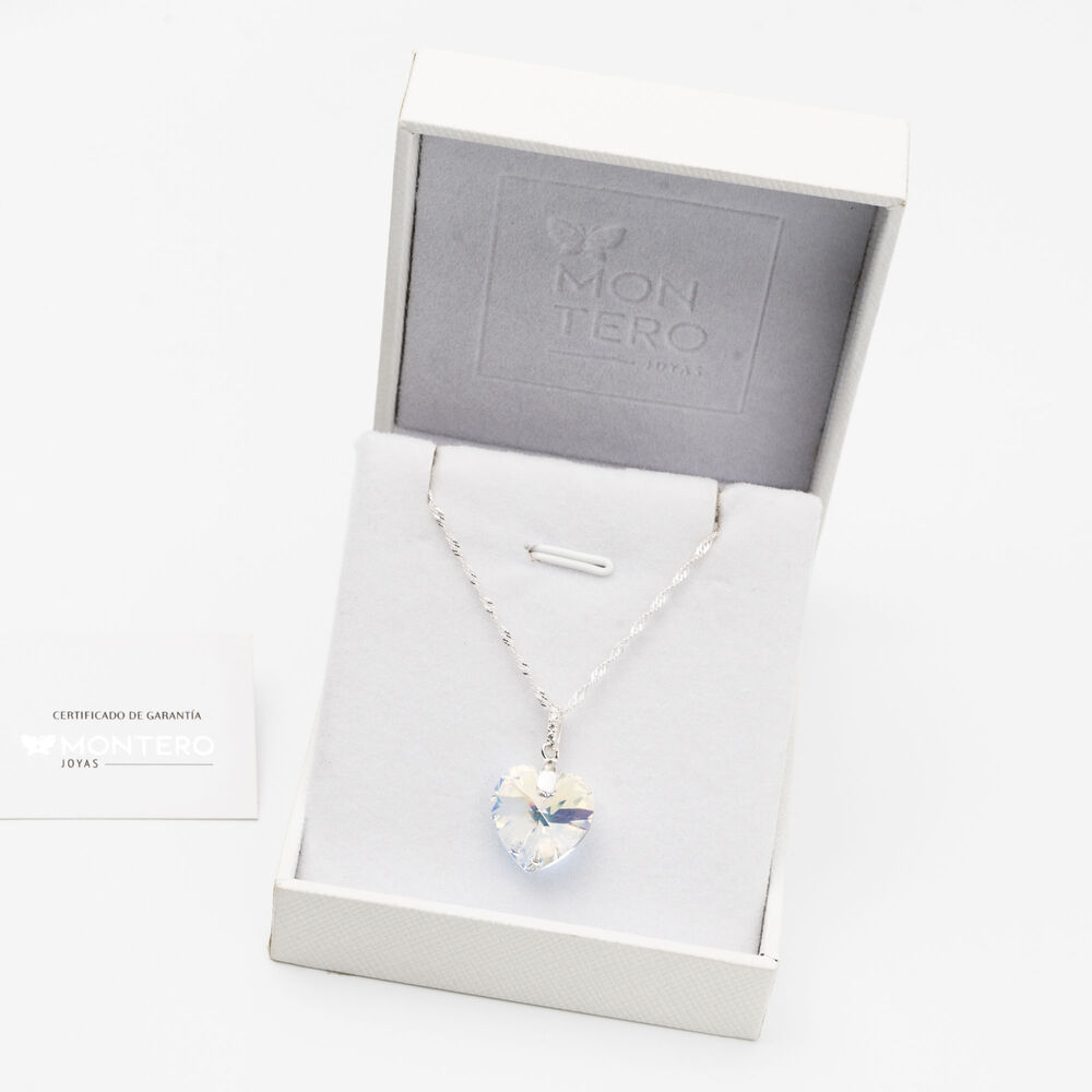 Collar Gran Romance Cristales Genuinos Aurora Boreal image number 2.0