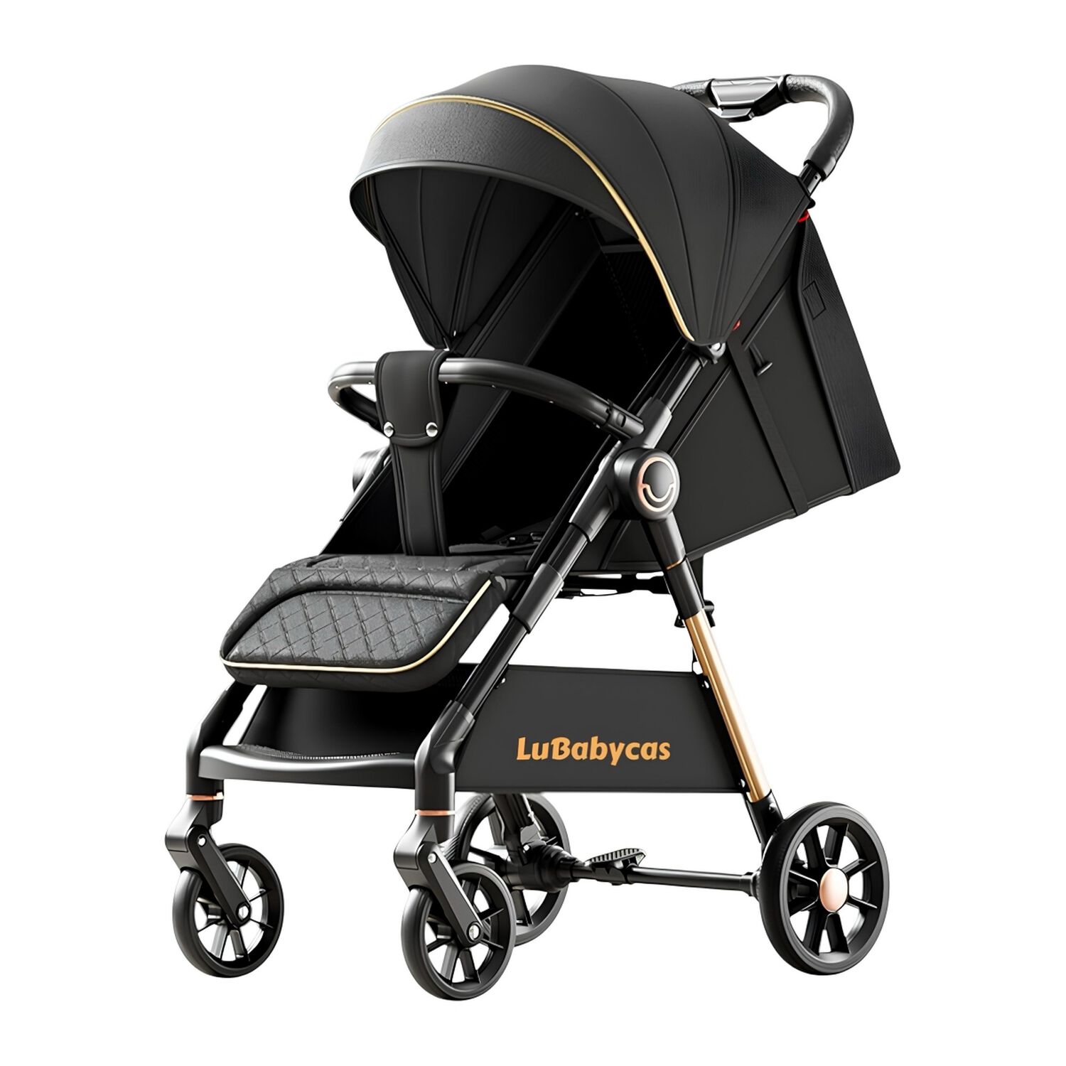 Coche De Paseo &Uacute;ltra Resistente 25kg Tek Negro Lubabycas image number 0.0