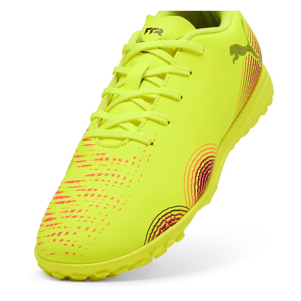 Zapatilla Fútbol Unisex Puma Future 8 Play Tt Jr Amarillo image number 1.0