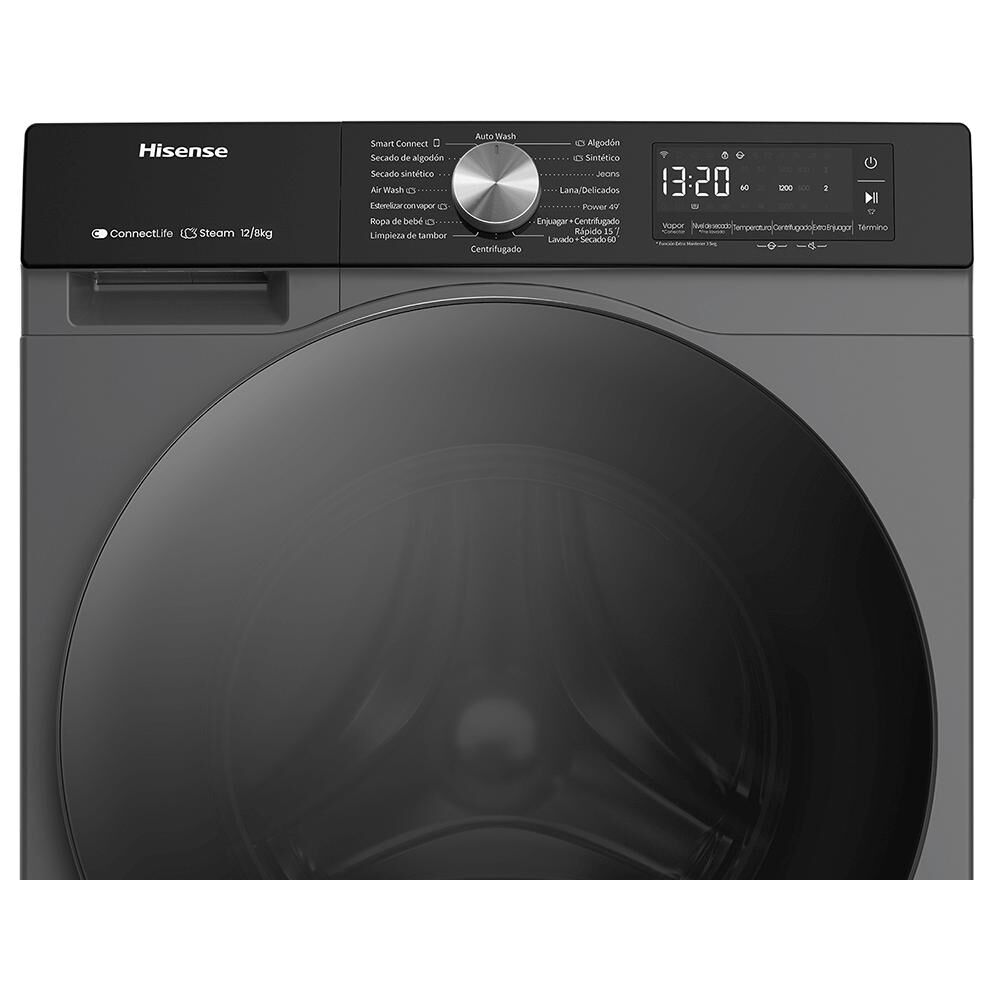 Lavadora Secadora Hisense WD3S1243BT / 12kg / 8kg image number 6.0