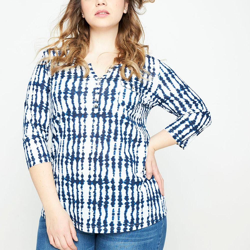 ▷ Polera Con Bolsillo Delantero Manga 3/4 Mujer Sexy Large - Poleras Mujer  en 【Hites】