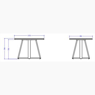 Juego De Comedor Decocasa Mara / 4 Sillas Daysi