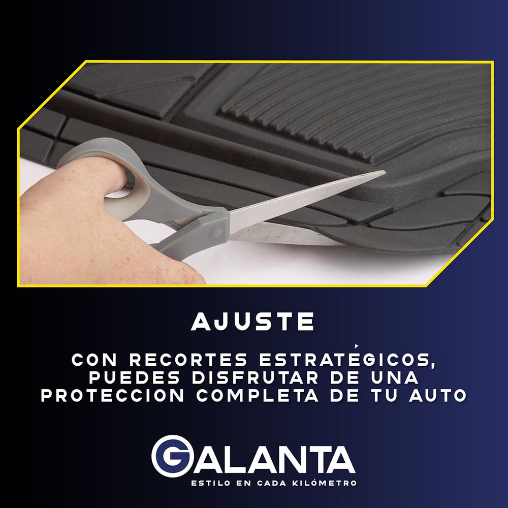 Alfombra 4 Piso De Goma Auto Suv Galanta Universal Ajustable image number 5.0
