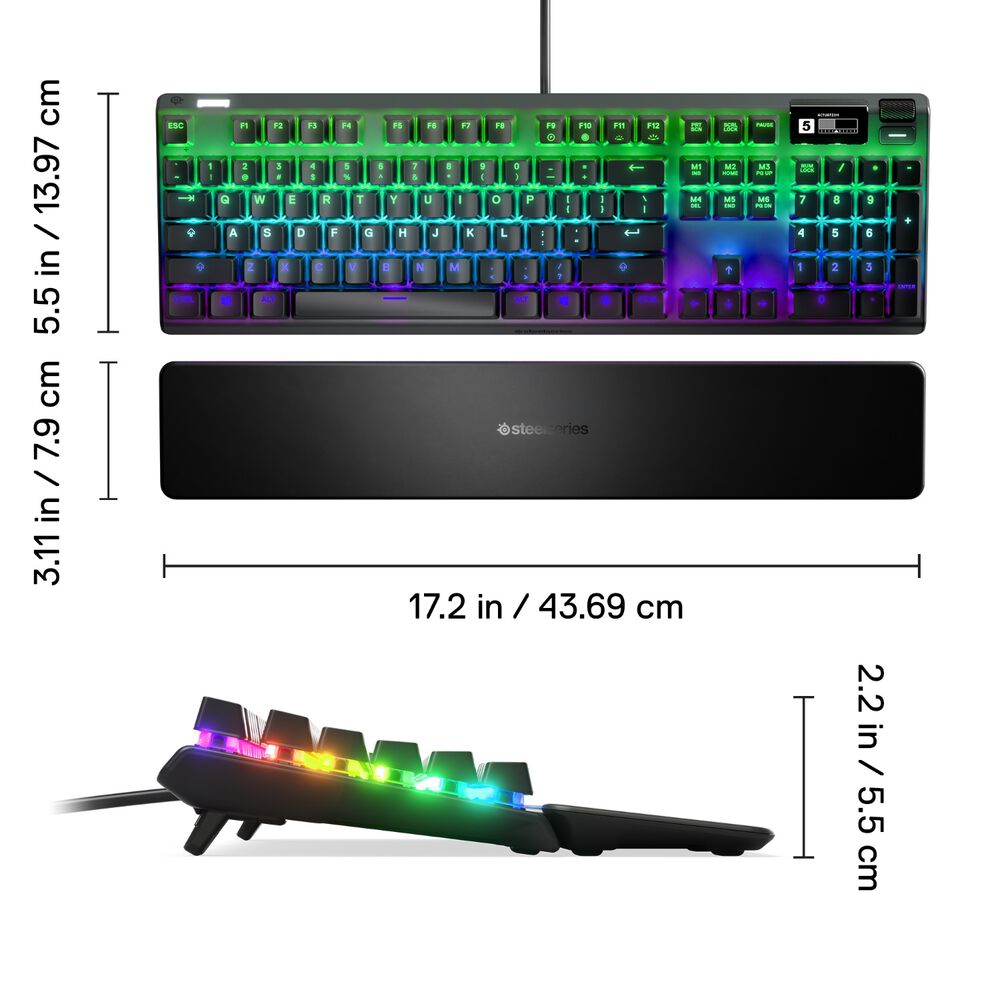 Teclado Gamer Steelseries Apex Pro Tkl Gen 3 Rgb Usb-c Negro image number 4.0
