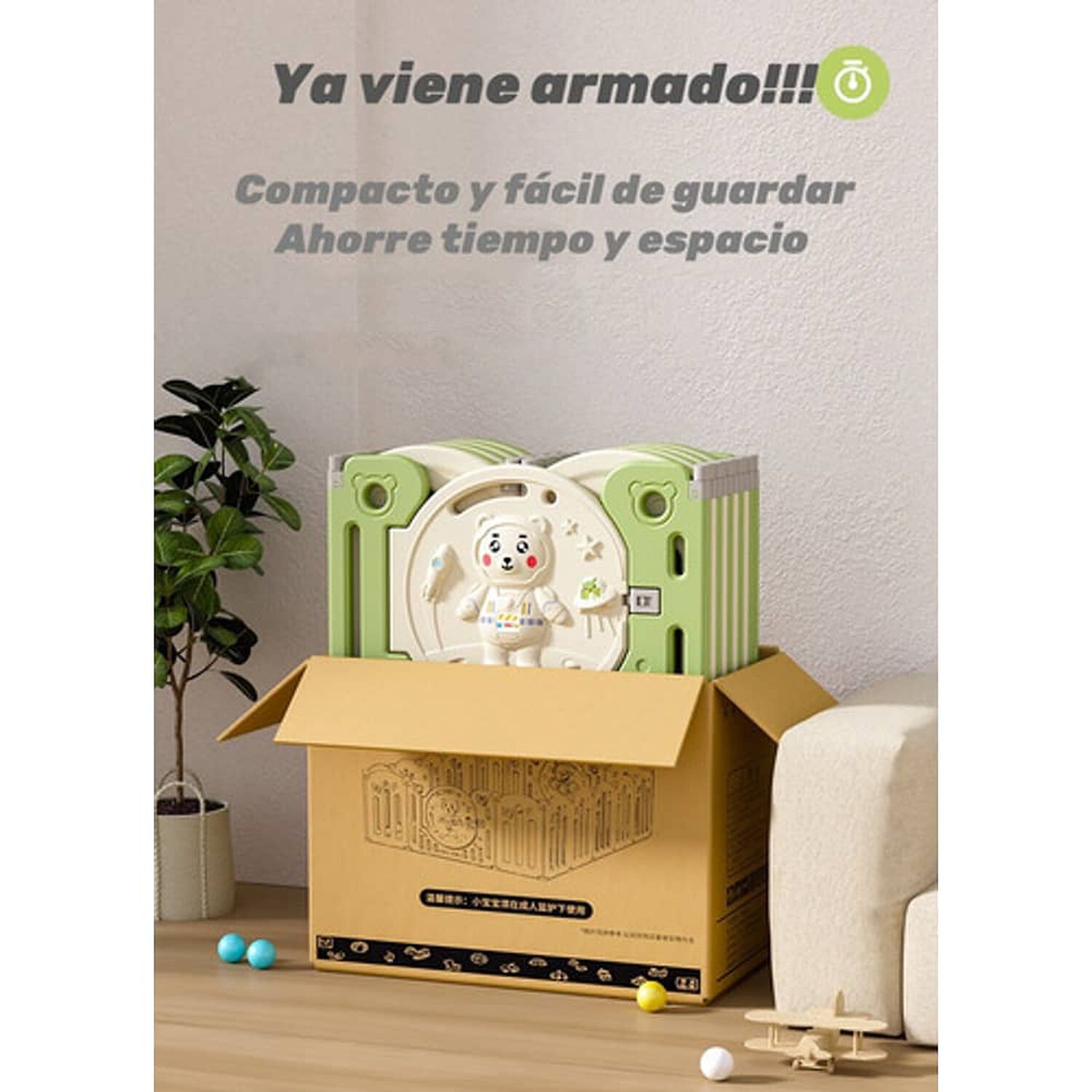 Corral Armado Multiposiciones Accesorios 199*230cm Lubabycas image number 4.0