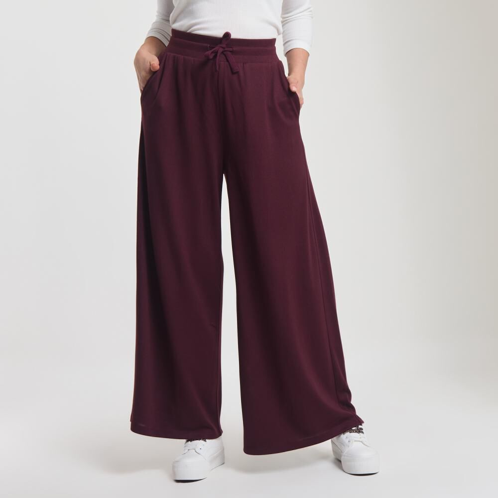 Pantalón Tiro Medio Cullote Palazzo Mujer Sexy Large image number 0.0