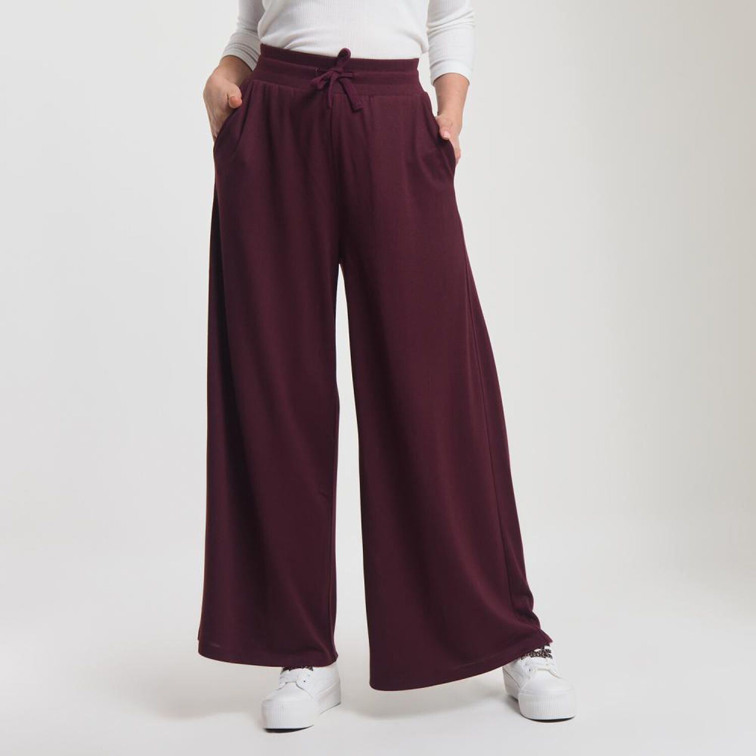 Pantal&oacute;n Tiro Medio Cullote Palazzo Mujer Sexy Large image number 0.0