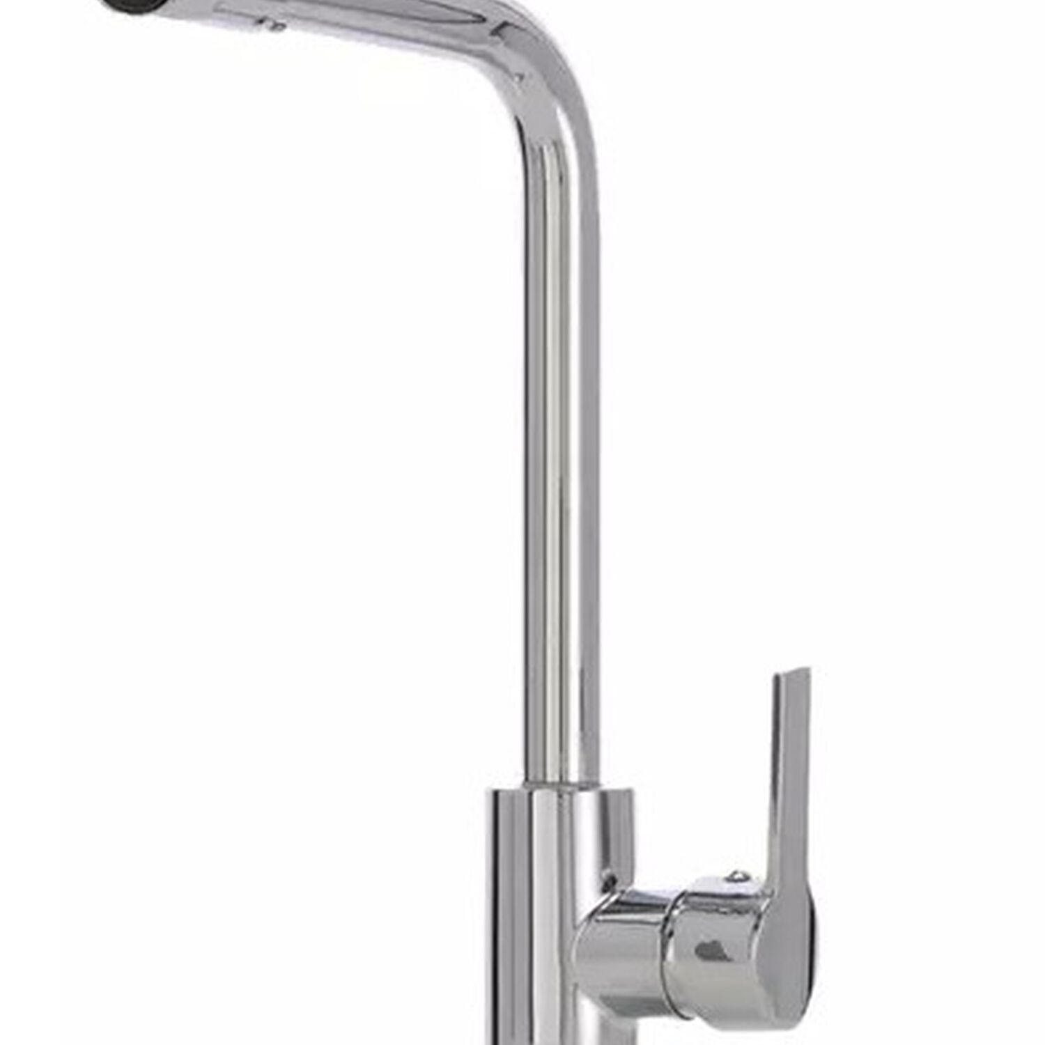 Monomando Llave Grifo Lavaplatos Cuello Alto Modelo Maiori Marca Stretto Cromo Cabezal Giratorio image number 1.0