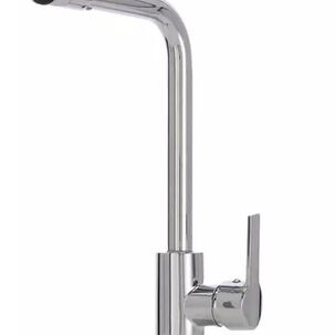 Monomando Llave Grifo Lavaplatos Cuello Alto Modelo Maiori Marca Stretto Cromo Cabezal Giratorio