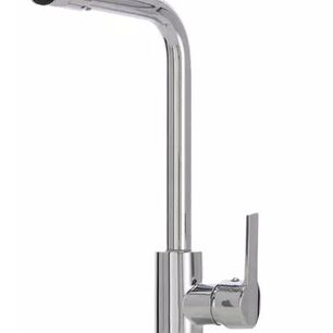Monomando Llave Grifo Lavaplatos Cuello Alto Modelo Maiori Marca Stretto Cromo Cabezal Giratorio