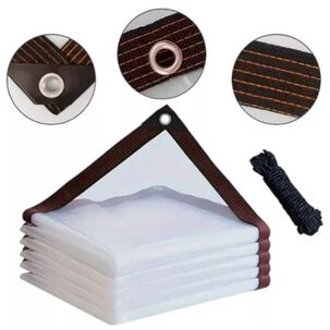 Cobertor Impermeable Transparente 3 X 5 Con Ojetillos