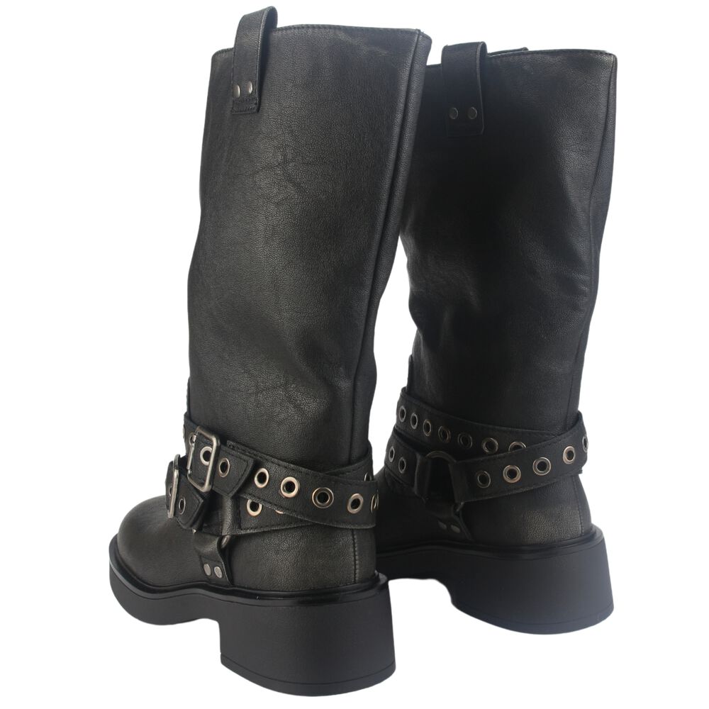 Botin Chalada Mujer Biker-6 Negro Casual image number 5.0