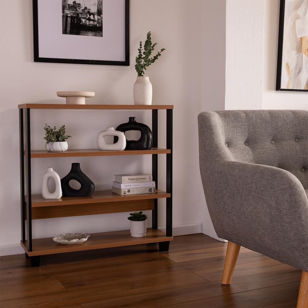 Mesa De Arrimo Roca Yulton 4 Repisas Canela-negro image number 7.0